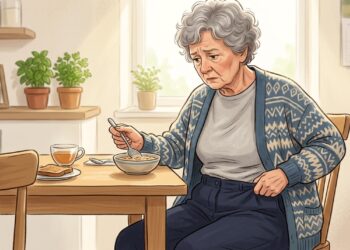Roupa mais folgada, perda de peso e fraqueza podem indicar redução importante da alimentação.