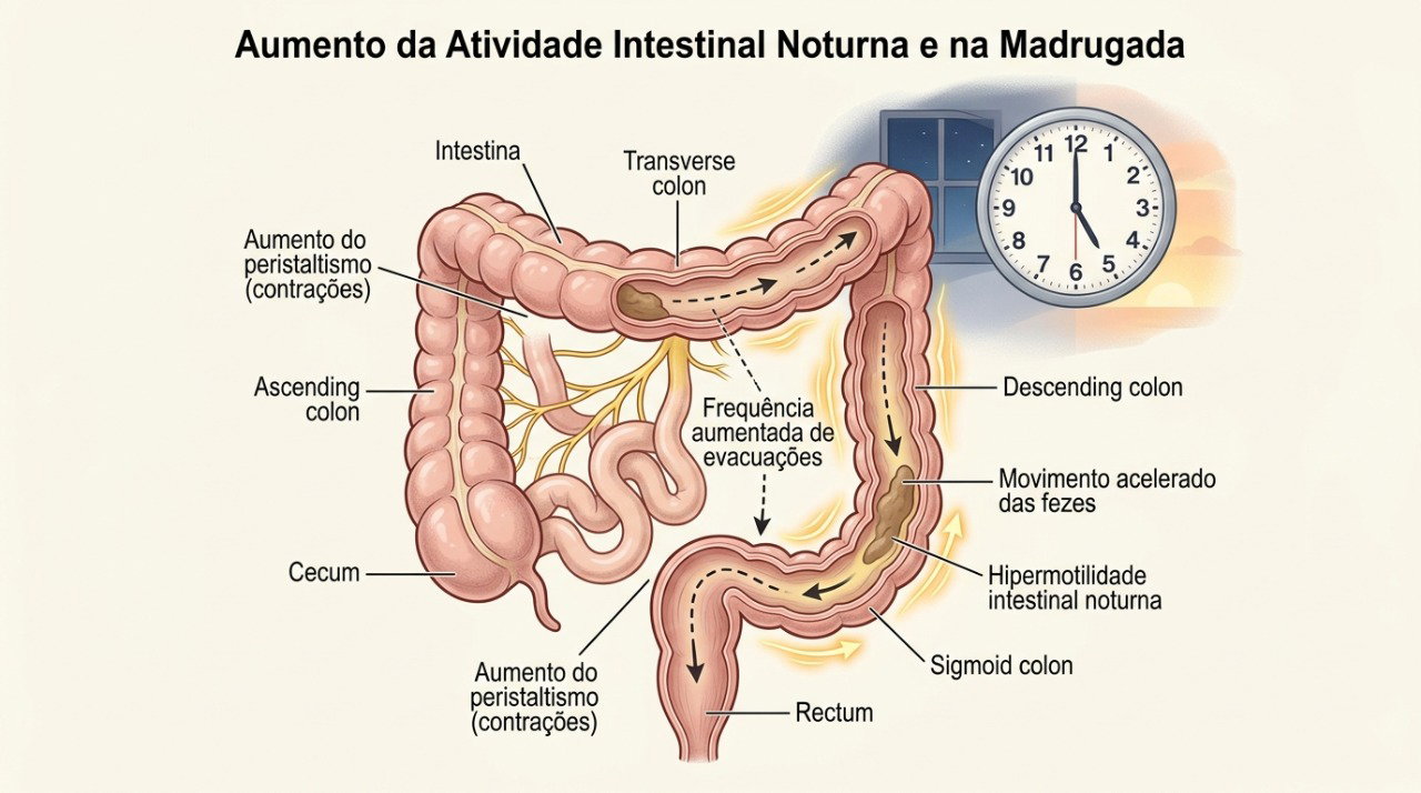 Episódios repetidos de diarreia durante a noite podem ter diferentes causas e precisam ser avaliados.