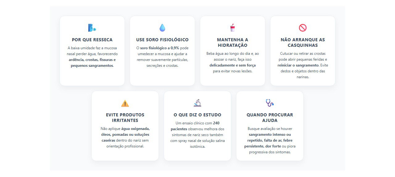 Nariz seco no tempo seco: 7 cuidados para aliviar ardência e casquinhas
