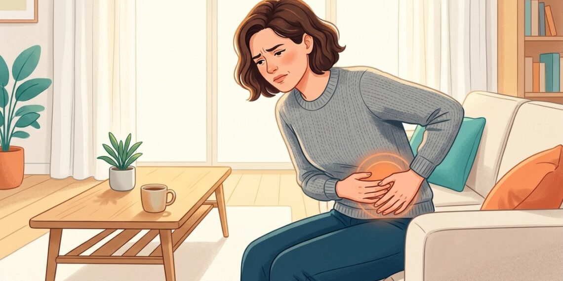 Dor no lado esquerdo da barriga com febre e alteração intestinal pode estar relacionada à diverticulite.