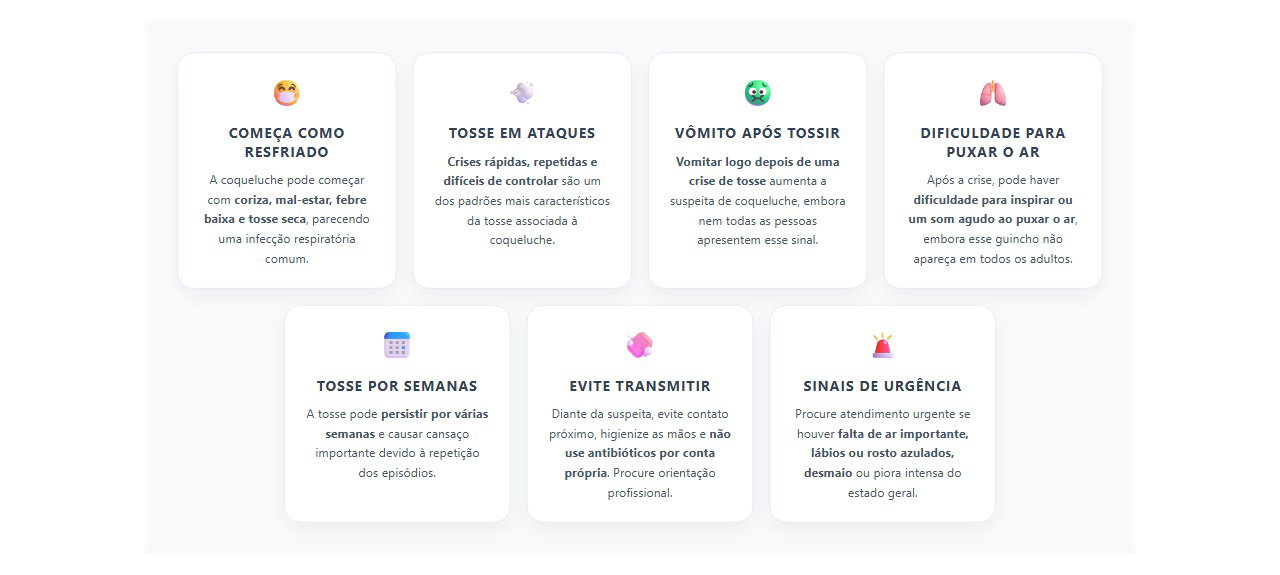 Coqueluche em adultos: 7 sinais de que a tosse em crises merece atenção