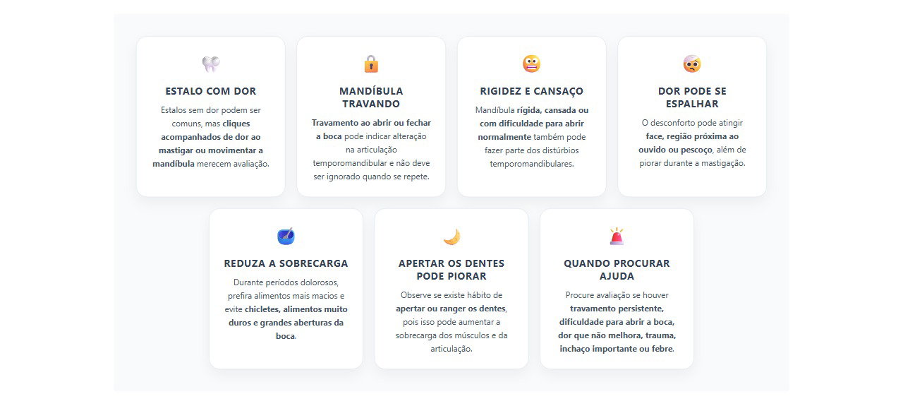 Maxilar estalando com dor: 7 sinais de que a articulação da mandíbula merece atenção