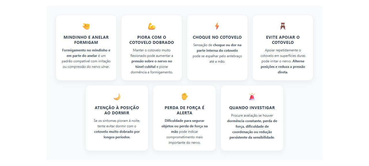 Formigamento no mindinho e anelar: 7 sinais de compressão do nervo ulnar