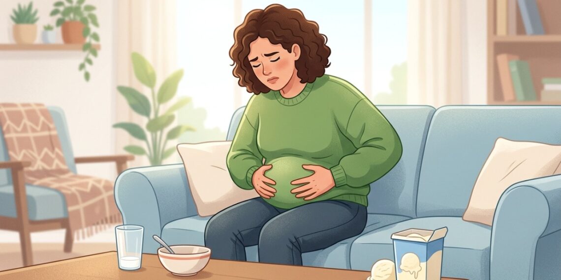 Estufamento após leite ou sorvete pode estar relacionado à intolerância à lactose.