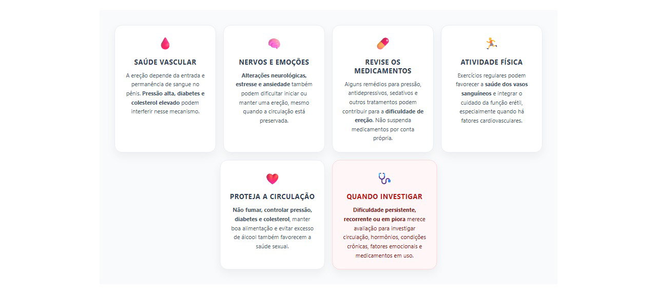 Dificuldade de ereção: 6 fatores além da idade que merecem atenção