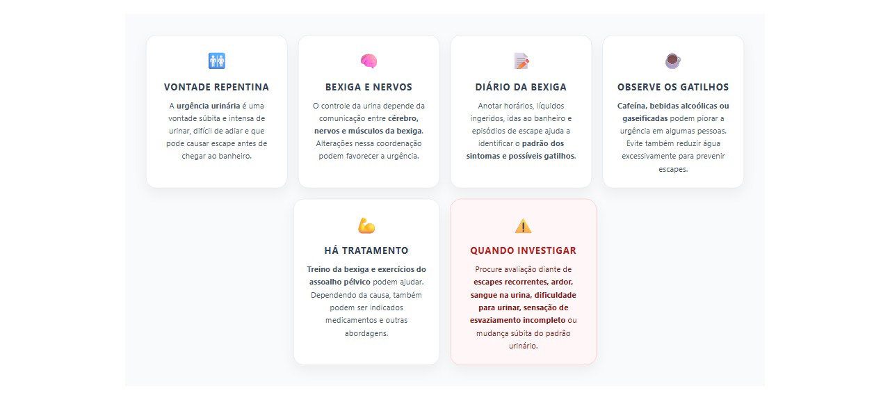 Urgência urinária: 6 sinais, gatilhos e formas de melhorar o controle da bexiga