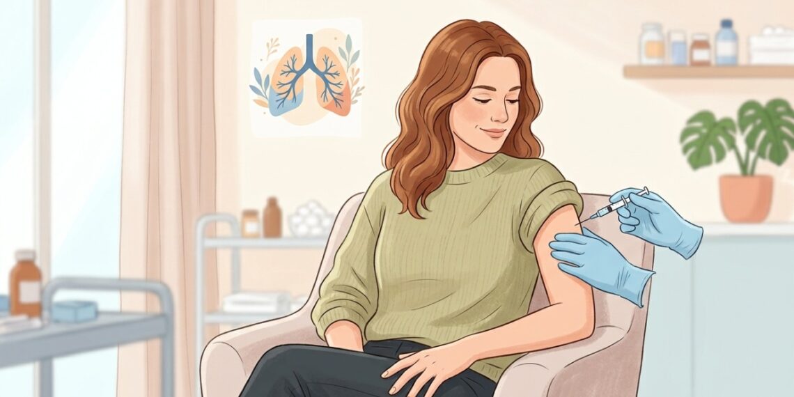 A vacina da gripe ajuda a prevenir complicações respiratórias, incluindo pneumonia associada à influenza.
