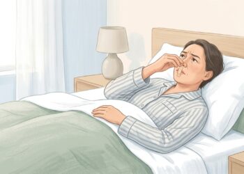 Dormir com fita na boca pode dificultar a respiração, especialmente em pessoas com obstrução nasal.