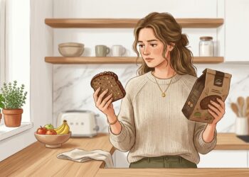 A cor escura do pão não garante que ele seja integral; conferir a embalagem ajuda a identificar sua composição.