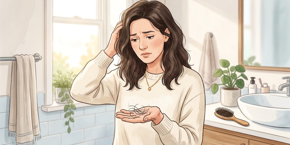 A queda de cabelo pode começar meses após uma febre forte, mesmo depois da recuperação da doença.