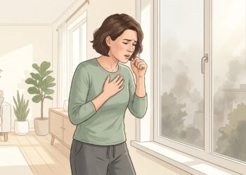 A fumaça das queimadas pode irritar as vias respiratórias e provocar tosse e aperto no peito.