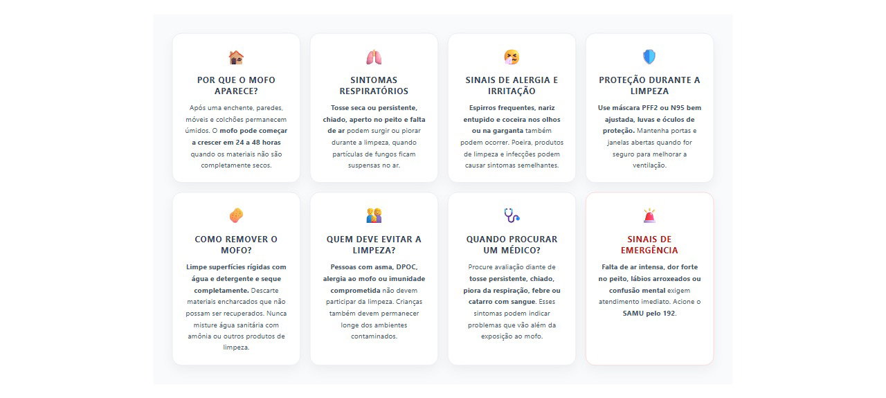Mofo após enchente: 8 sinais de alerta e cuidados para proteger a respiração
