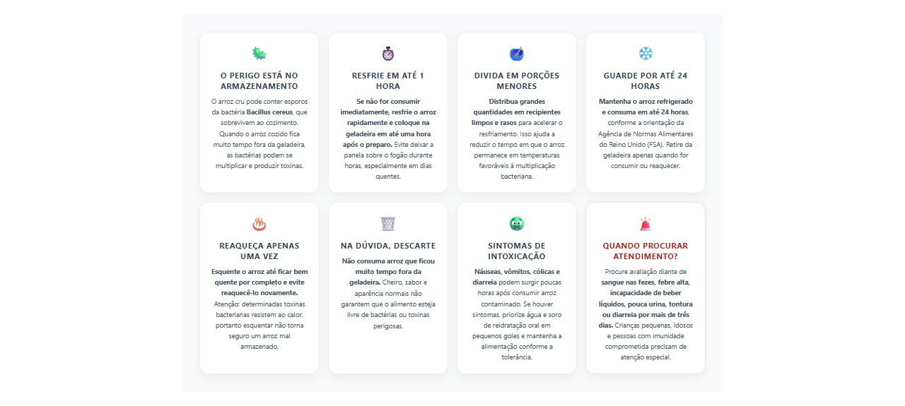 Arroz requentado: 8 cuidados essenciais para evitar intoxicação alimentar