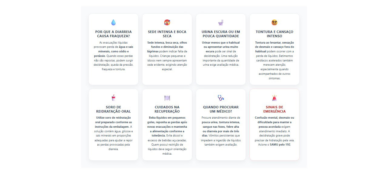 Fraqueza após diarreia: 8 sinais de desidratação e cuidados para repor líquidos