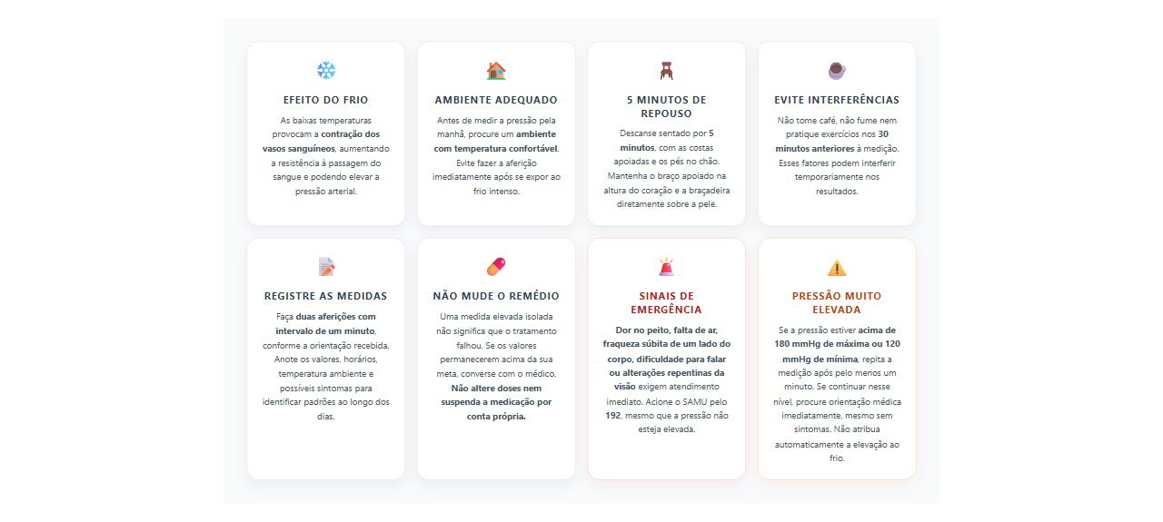 Pressão alta nas manhãs frias: 8 cuidados antes de mudar o remédio