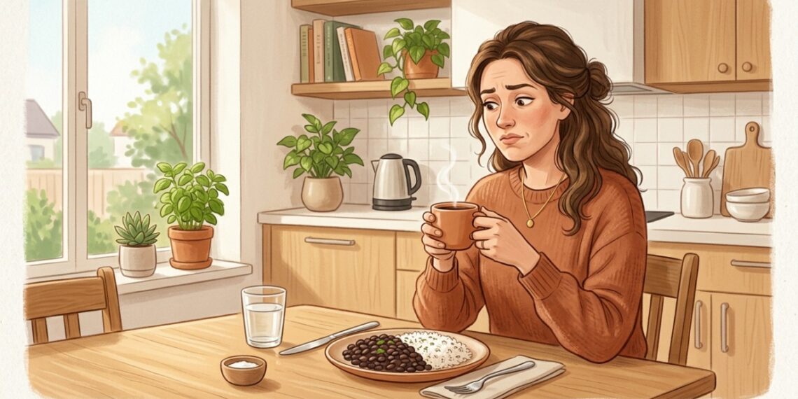 Tomar café junto do almoço pode reduzir a absorção do ferro presente nos alimentos vegetais.