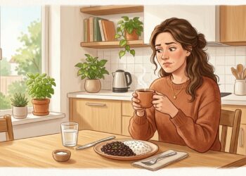 Tomar café junto do almoço pode reduzir a absorção do ferro presente nos alimentos vegetais.