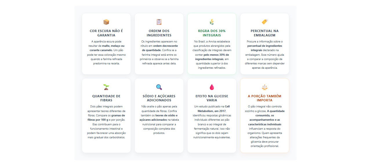 Pão escuro é integral? 8 detalhes do rótulo que revelam a composição