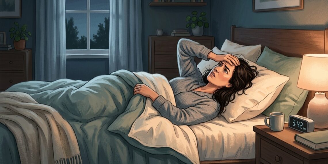 Insistir em dormir após acordar durante a madrugada pode aumentar a tensão e dificultar o retorno do sono.