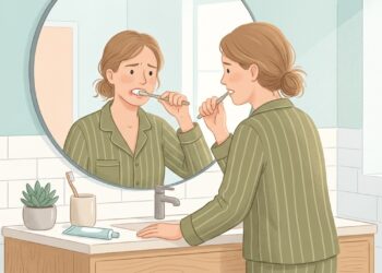 O sangramento da gengiva durante a escovação pode indicar inflamação, mesmo quando a escova é utilizada corretamente.