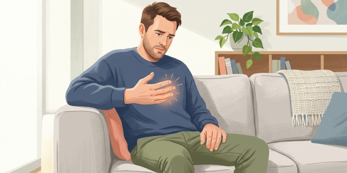 Apoiar o cotovelo por muito tempo pode comprimir o nervo ulnar e causar formigamento no dedo mínimo e no anelar.