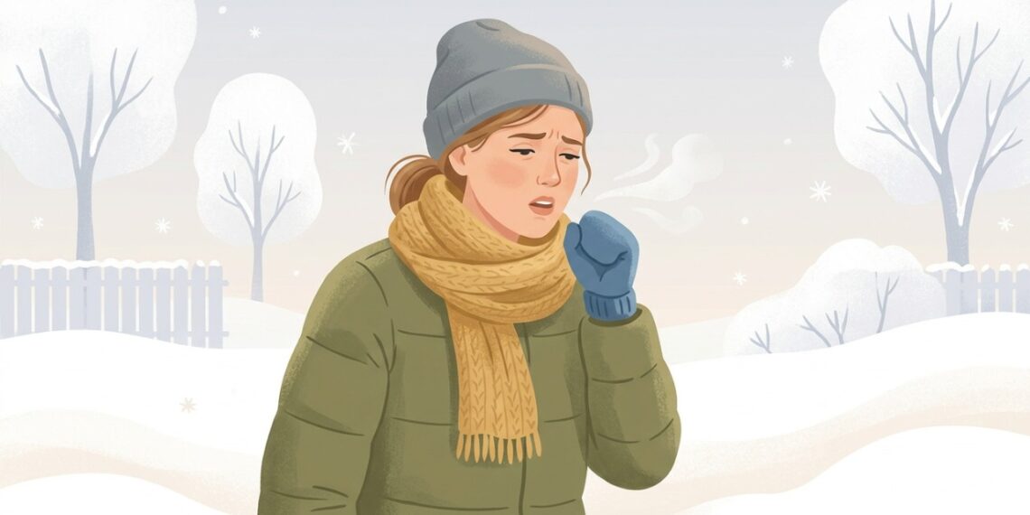 A tosse ao respirar ar frio pode indicar irritação das vias respiratórias ou maior sensibilidade dos brônquios.