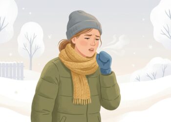A tosse ao respirar ar frio pode indicar irritação das vias respiratórias ou maior sensibilidade dos brônquios.