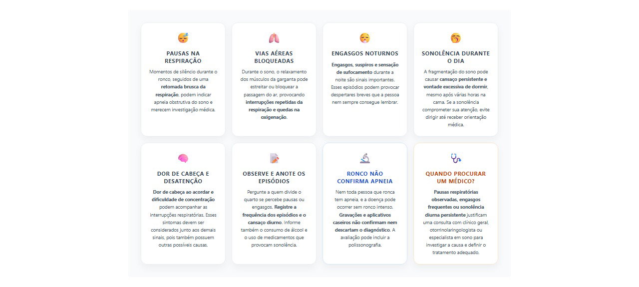 Ronco com pausas na respiração: 8 sinais de alerta para apneia do sono