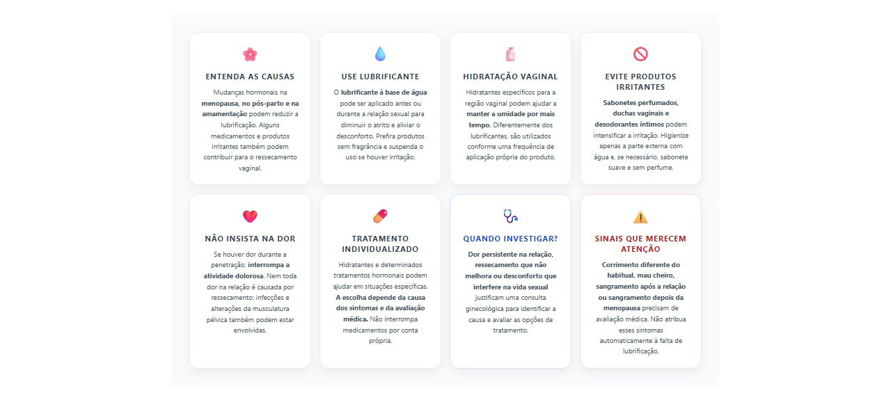 Dor na relação e ressecamento vaginal: 8 cuidados para aliviar o desconforto