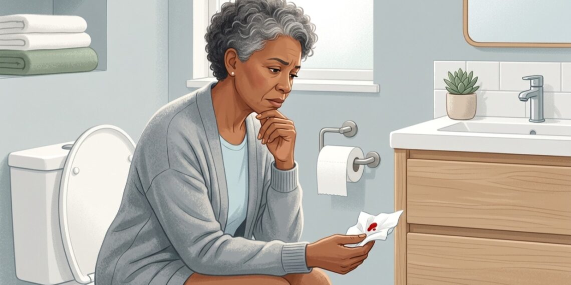 Mesmo uma pequena mancha de sangue após a menopausa merece avaliação ginecológica.