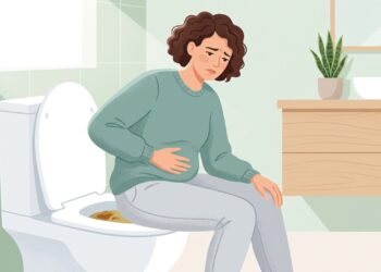 O intestino preso pode causar a saída de fezes líquidas mesmo quando há fezes endurecidas acumuladas.