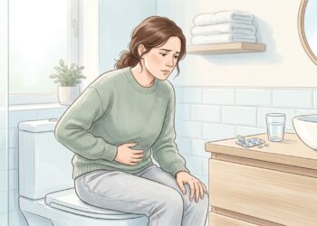 A diarreia após o uso de antibióticos pode causar desconforto abdominal e exigir avaliação médica.