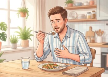 Comer depressa pode aumentar a ingestão de ar e favorecer os arrotos após as refeições.