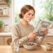 Verificar o rótulo do cereal matinal ajuda a identificar a quantidade de açúcar adicionado.