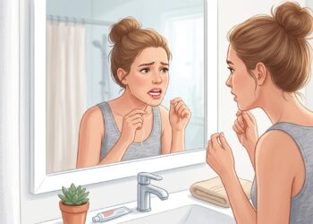 O sangramento da gengiva ao passar fio dental pode indicar inflamação ou uso inadequado do fio.