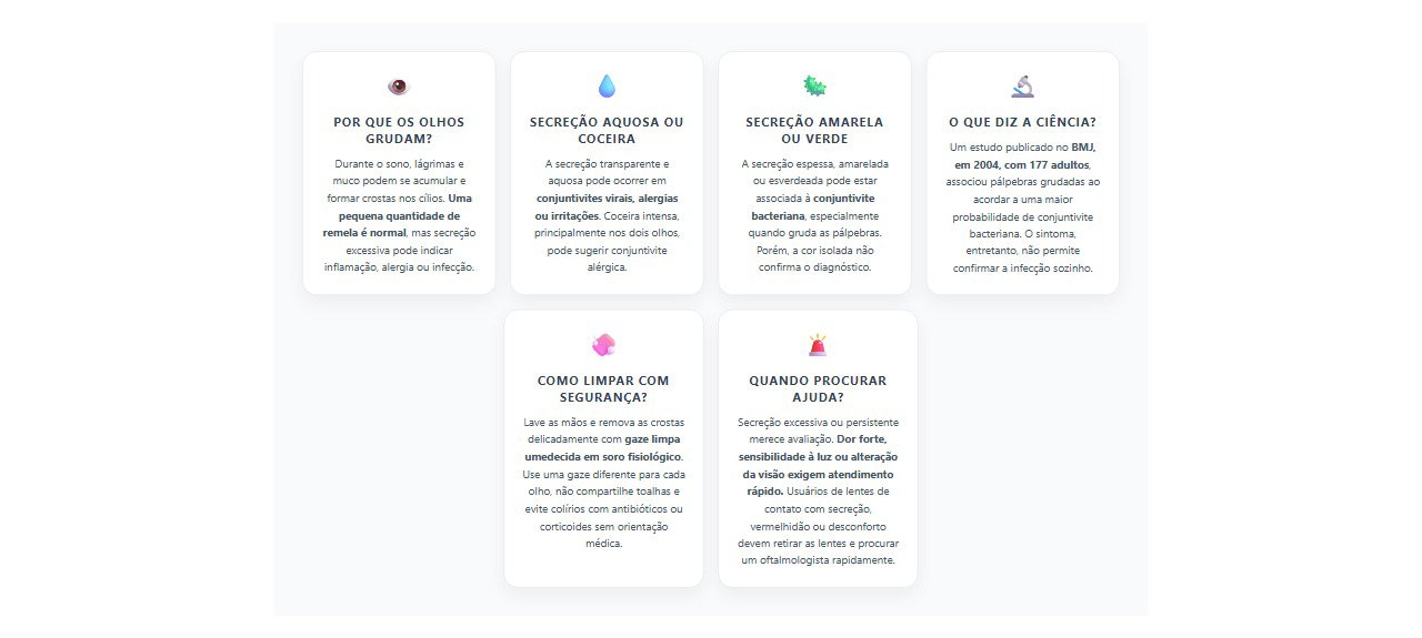 Olhos grudados ao acordar: 6 sinais de alerta e cuidados essenciais