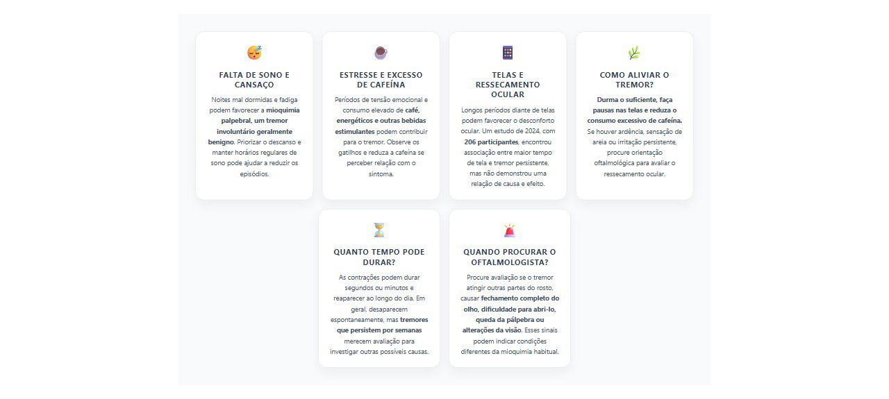 Pálpebra tremendo: 6 causas, cuidados e sinais de alerta