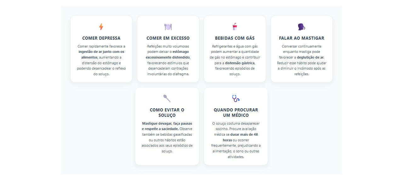 Soluço depois de comer: 6 causas e cuidados para evitar o incômodo