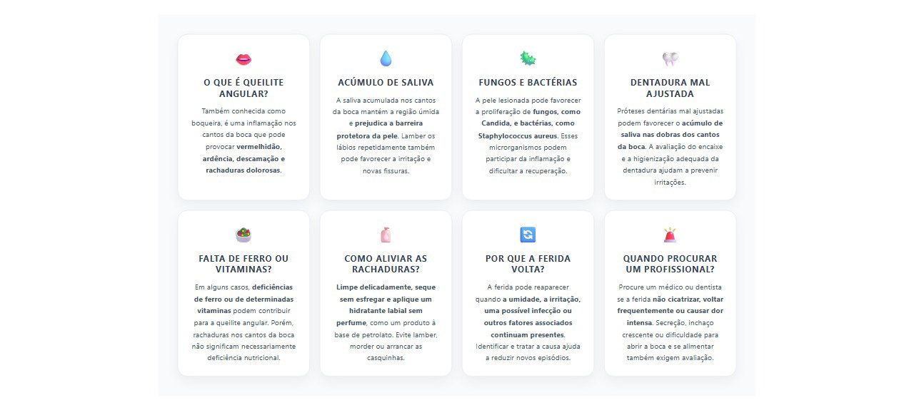 Canto da Boca Rachado e Ardendo: 8 Causas, Cuidados e Sinais de Alerta da Queilite Angular