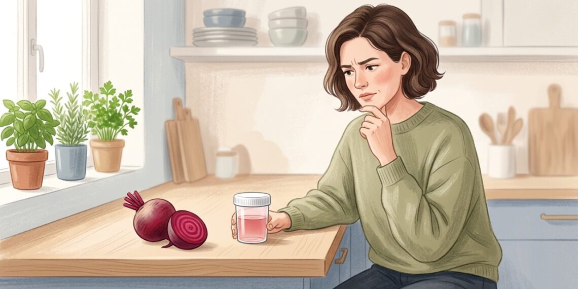 Urina rosada após comer beterraba pode ser causada pelos pigmentos do alimento, mas também exige atenção a outras possíveis causas.