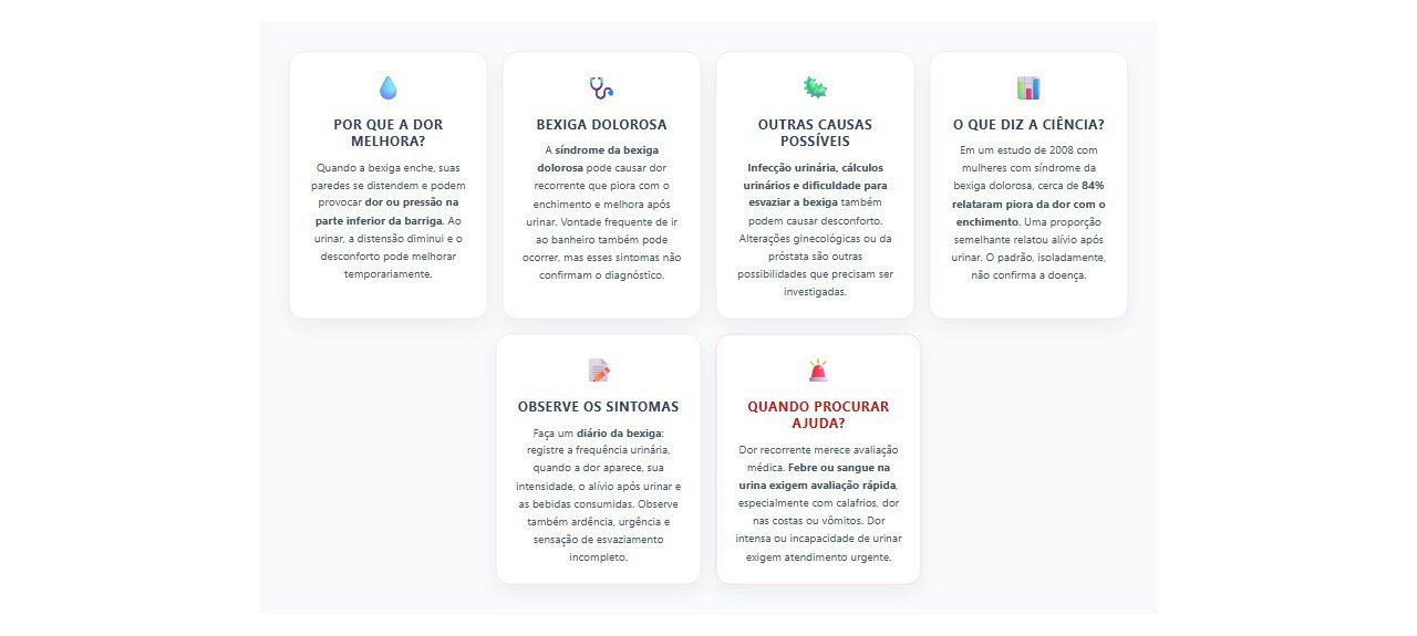 Dor na barriga quando a bexiga enche: 6 sinais e causas que você precisa conhecer