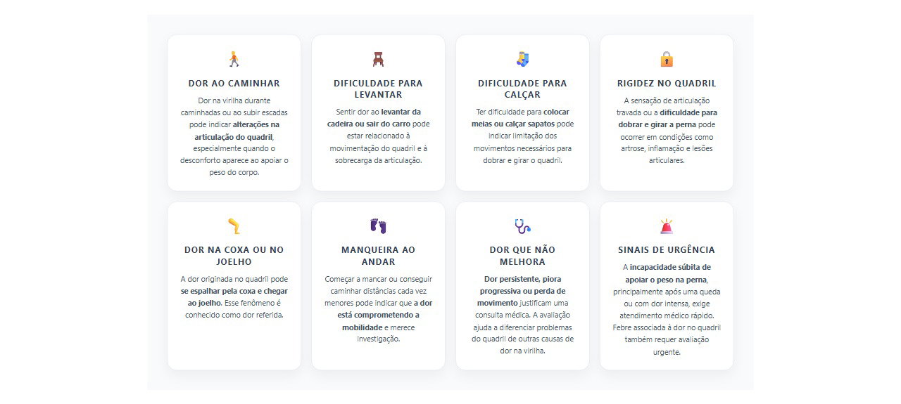 Dor na virilha ao caminhar: 8 sinais de que o problema pode estar no quadril
