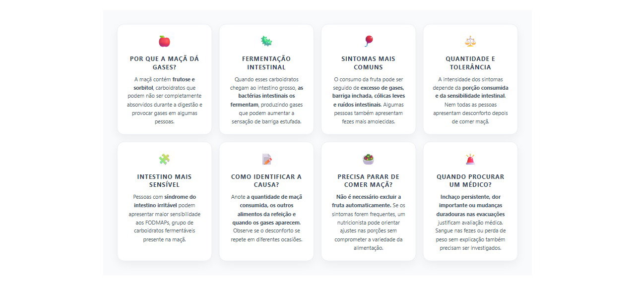 Maçã dá gases? 8 fatos sobre a fruta e a barriga estufada