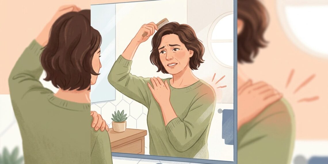 A dor no ombro ao pentear o cabelo pode aparecer durante movimentos que exigem elevar e girar o braço.