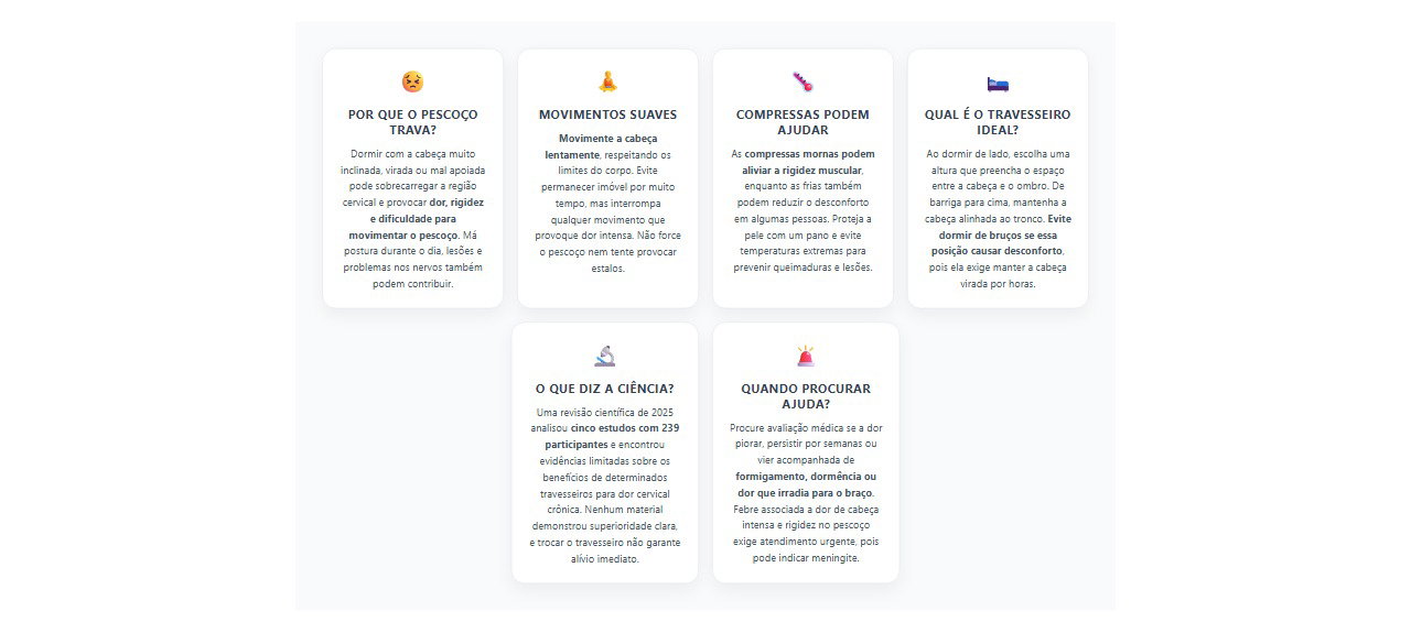 Pescoço travado ao acordar: 6 causas e cuidados para aliviar a dor