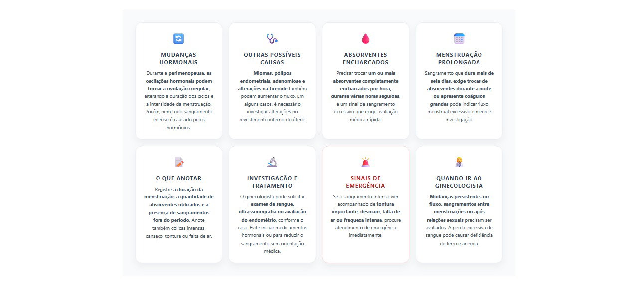 Menstruação intensa depois dos 40: 8 sinais de alerta e quando investigar