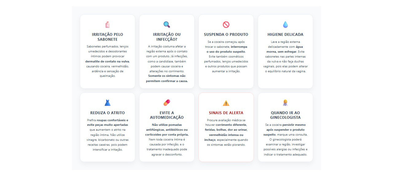 Coceira íntima após trocar o sabonete: 8 sinais e cuidados para aliviar a irritação