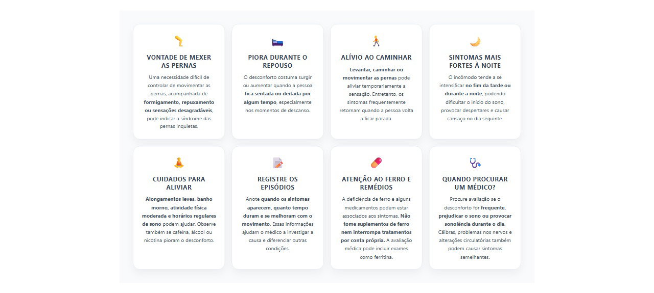 Pernas inquietas ao deitar: 8 sinais e cuidados para aliviar o desconforto