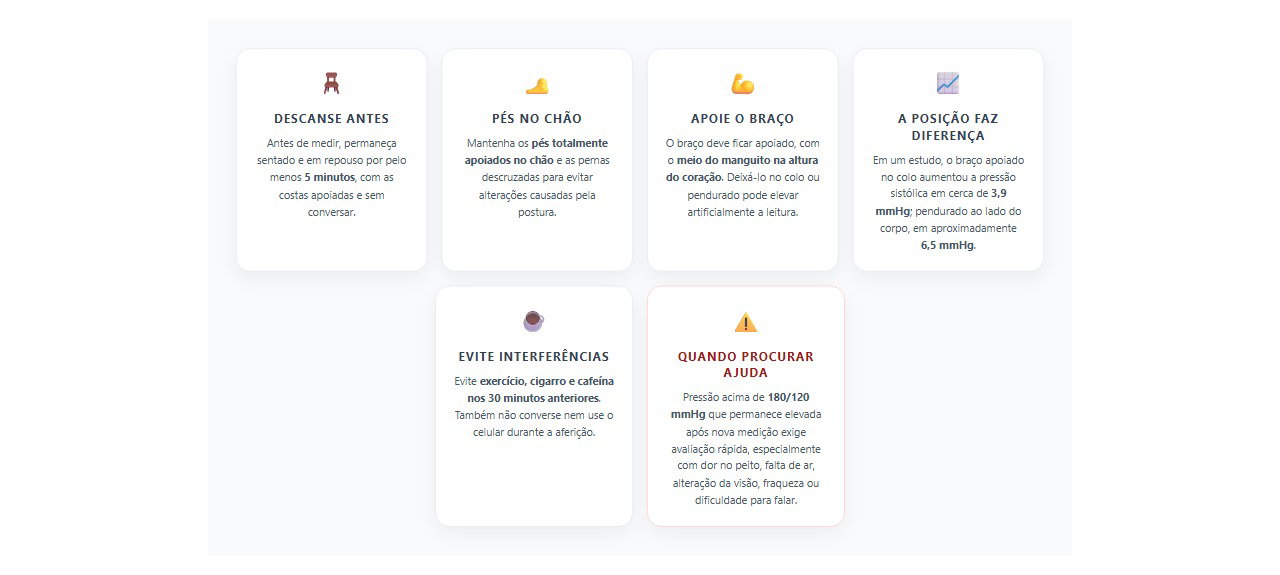 Pressão muda muito em casa? 6 cuidados para medir corretamente