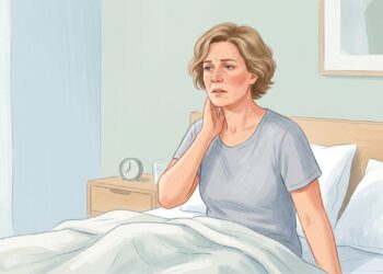 Suor noturno e ondas de calor podem surgir durante a transição para a menopausa.
